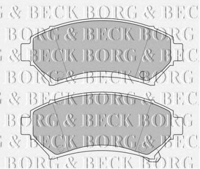 BORG & BECK bbp1686 -  Комплект тормозных колодок, дисковый тормоз